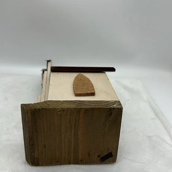 Church Wooden & Metal BirdHouse Decoration - Picture 7 of 8